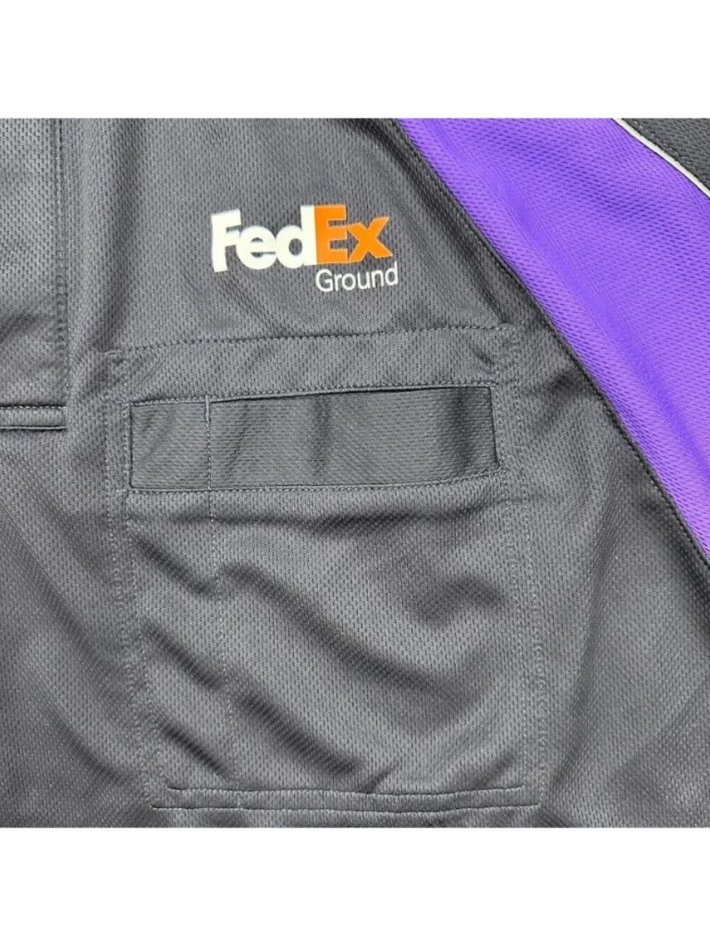 FedEx Ground Official By Stan Herman Short Sleeve Uniform Polo Shirt Mens Medium